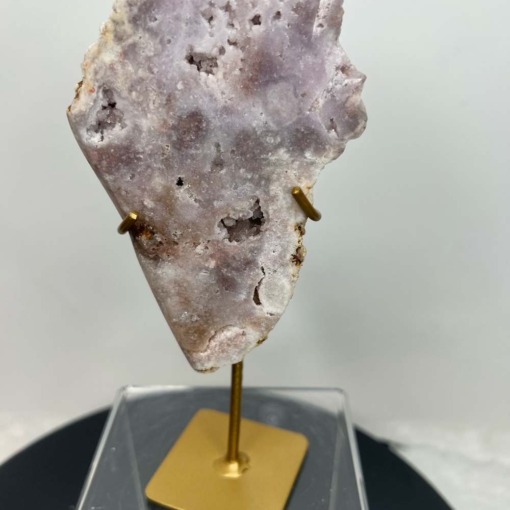 Pink Amethyst with purple crystal druzy moon - Picture 7 of 8